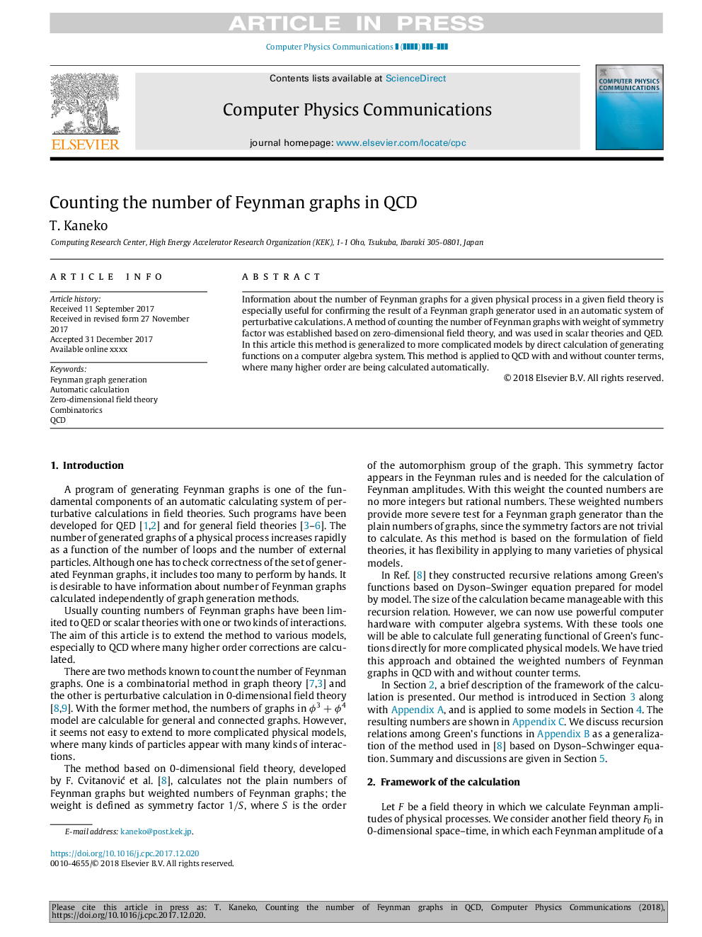 Counting the number of Feynman graphs in QCD