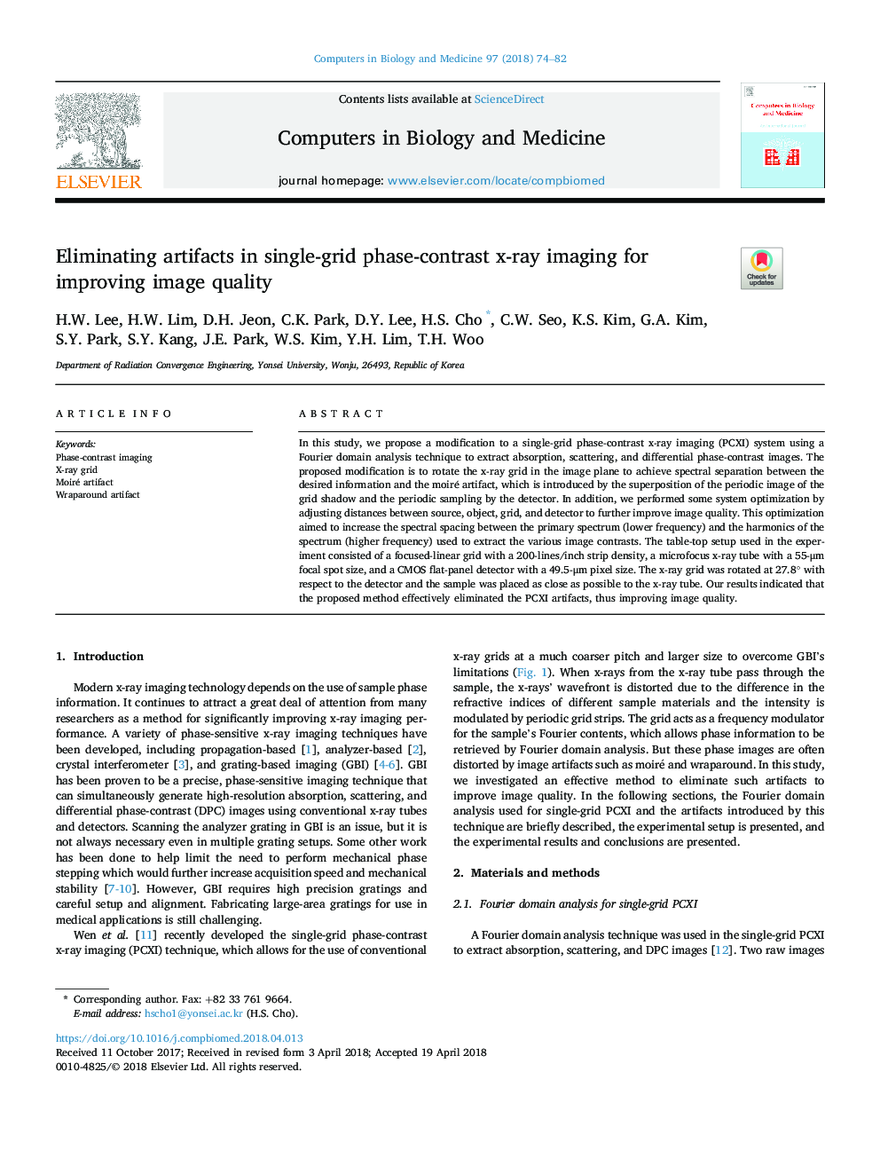 Eliminating artifacts in single-grid phase-contrast x-ray imaging for improving image quality