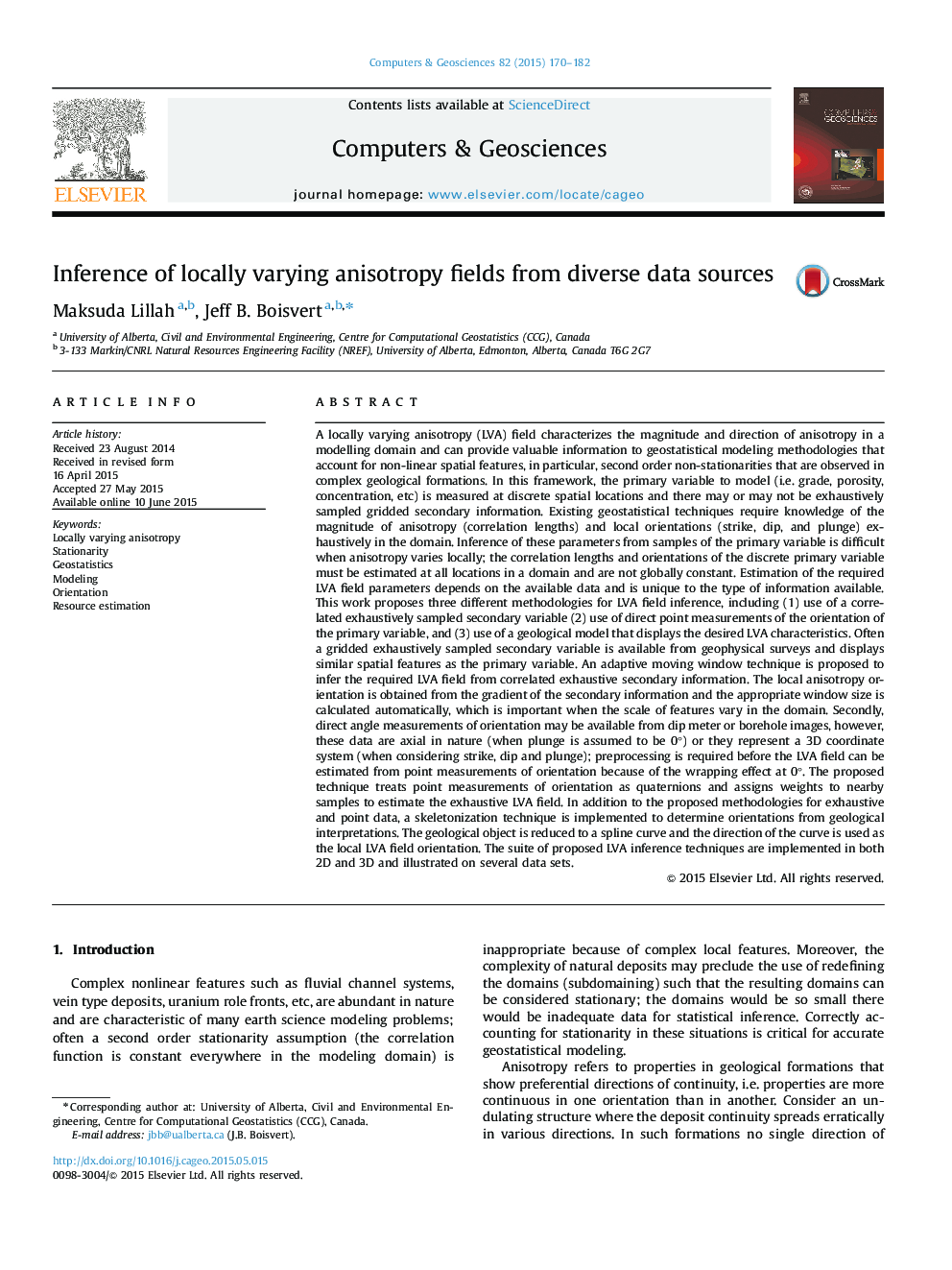 Inference of locally varying anisotropy fields from diverse data sources