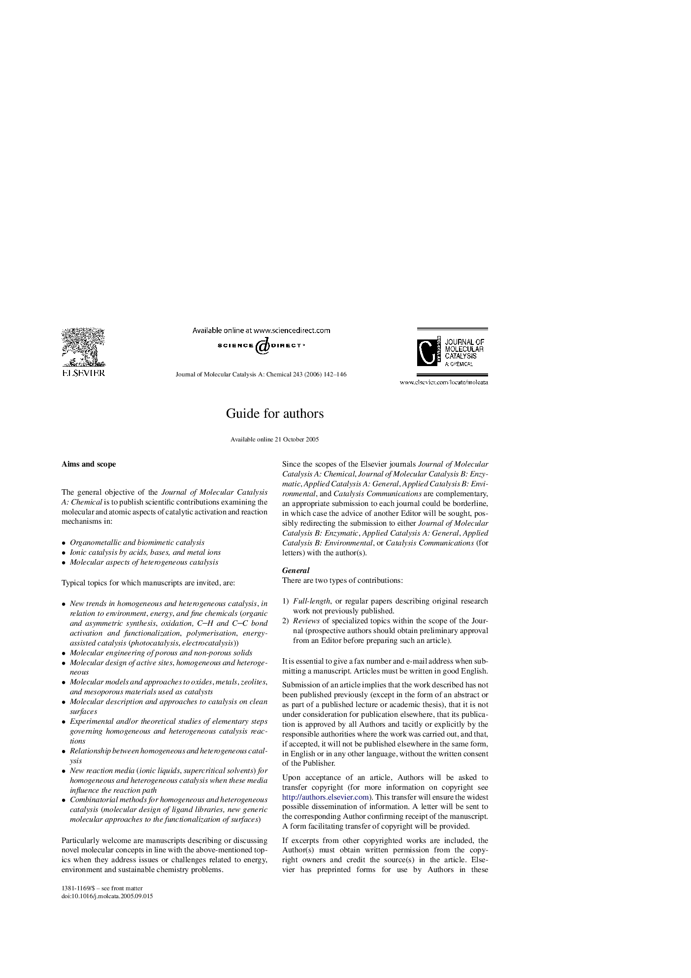 Guide for Authors