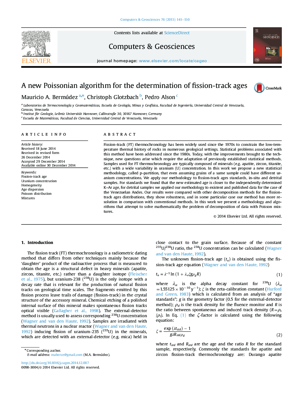 A new Poissonian algorithm for the determination of fission-track ages