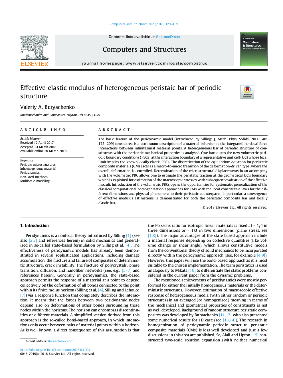 Effective elastic modulus of heterogeneous peristaic bar of periodic structure