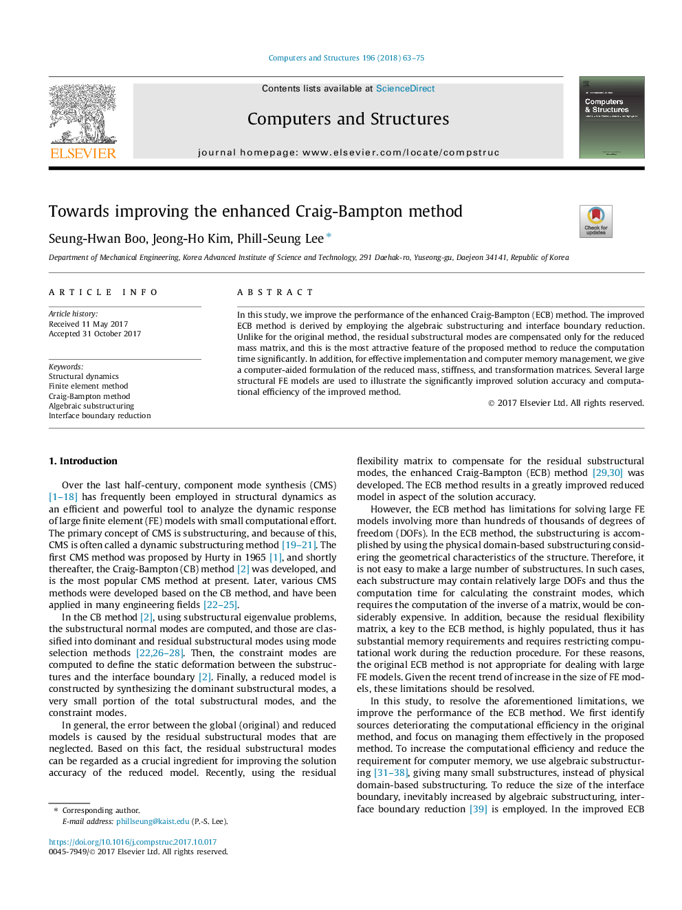 Towards improving the enhanced Craig-Bampton method