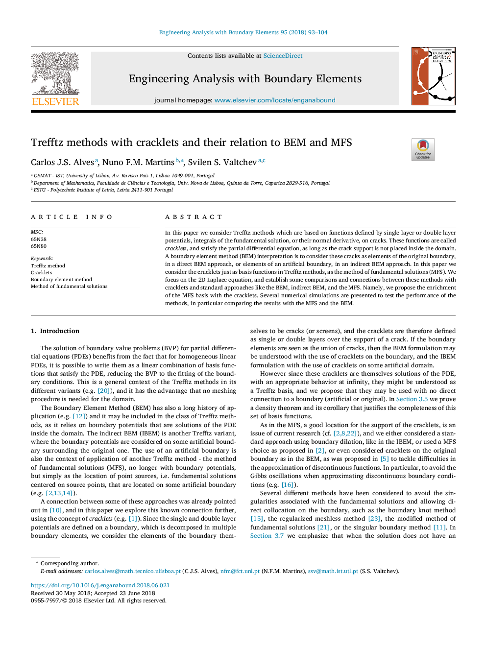 Trefftz methods with cracklets and their relation to BEM and MFS