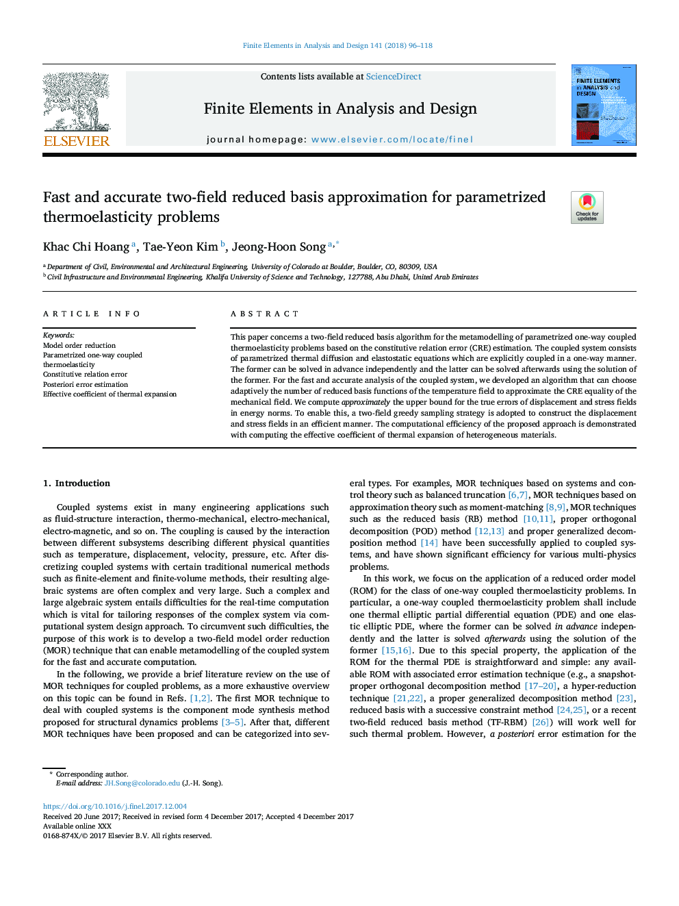 Fast and accurate two-field reduced basis approximation for parametrized thermoelasticity problems