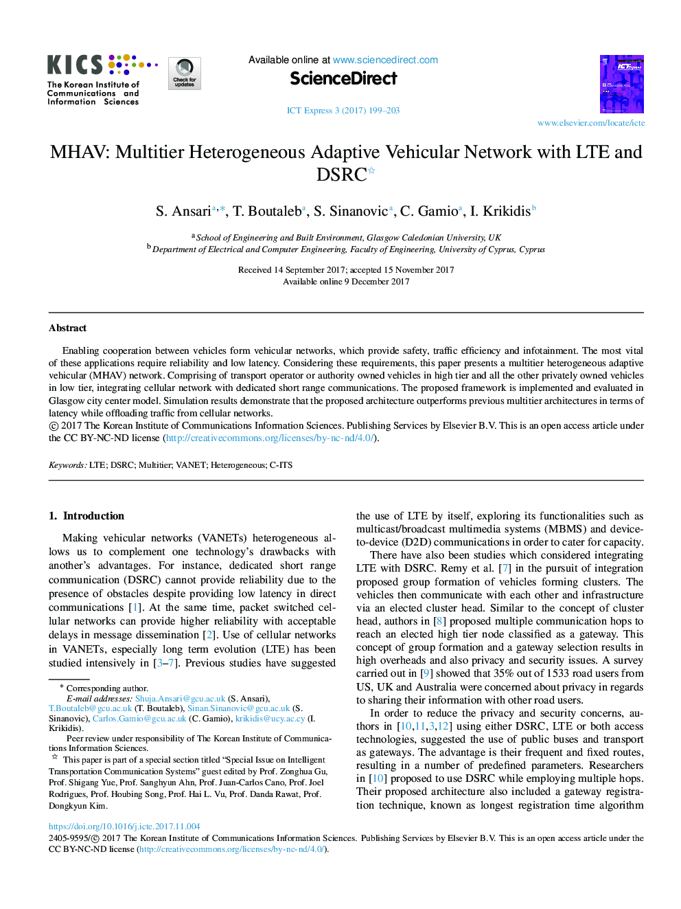 MHAV: Multitier Heterogeneous Adaptive Vehicular Network with LTE and DSRC