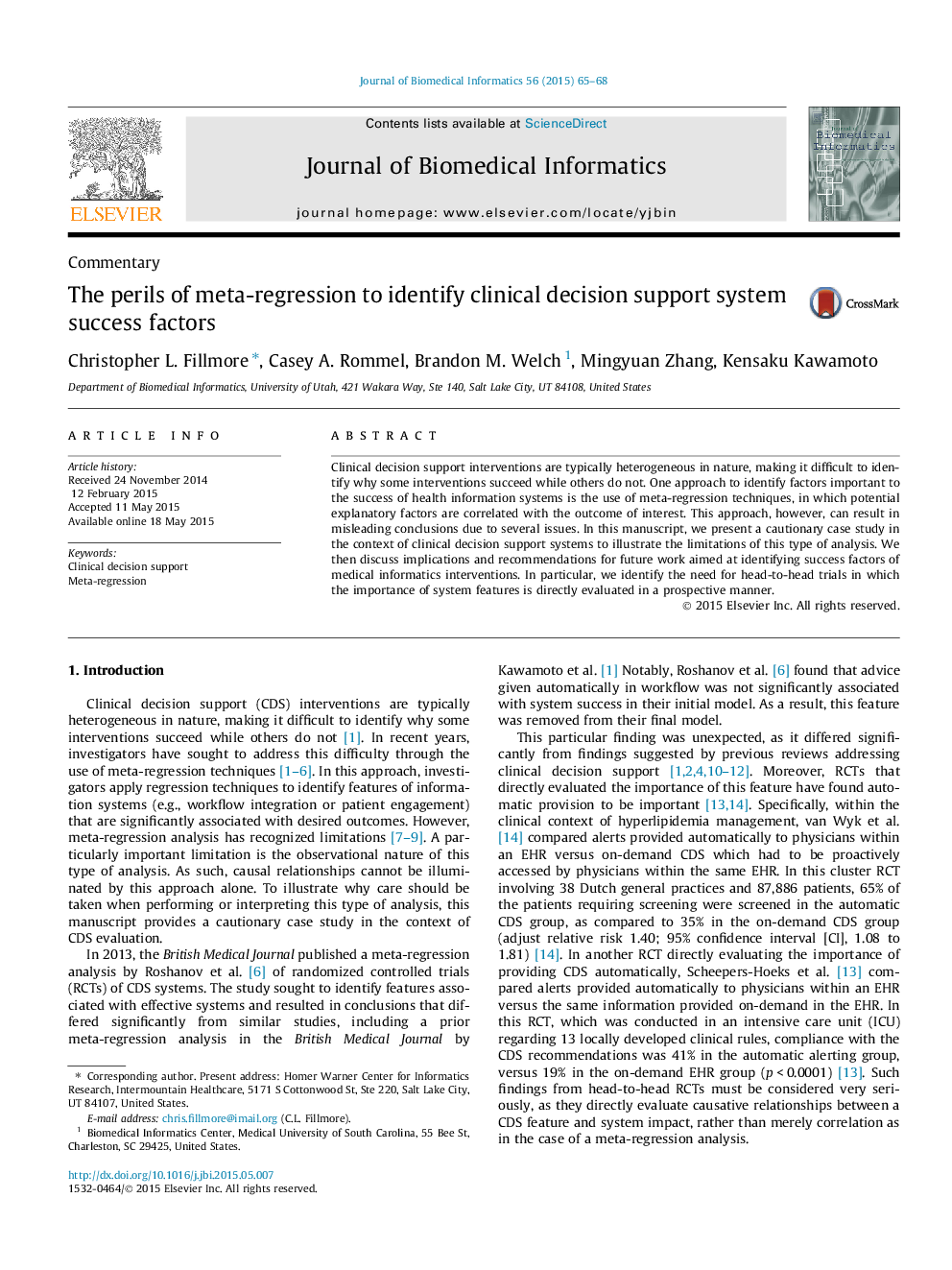 The perils of meta-regression to identify clinical decision support system success factors