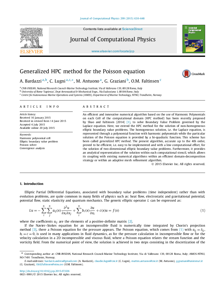 Generalized HPC method for the Poisson equation