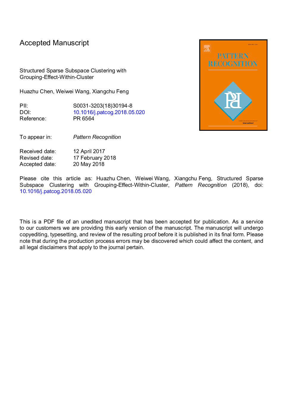 Structured Sparse Subspace Clustering with Within-Cluster Grouping