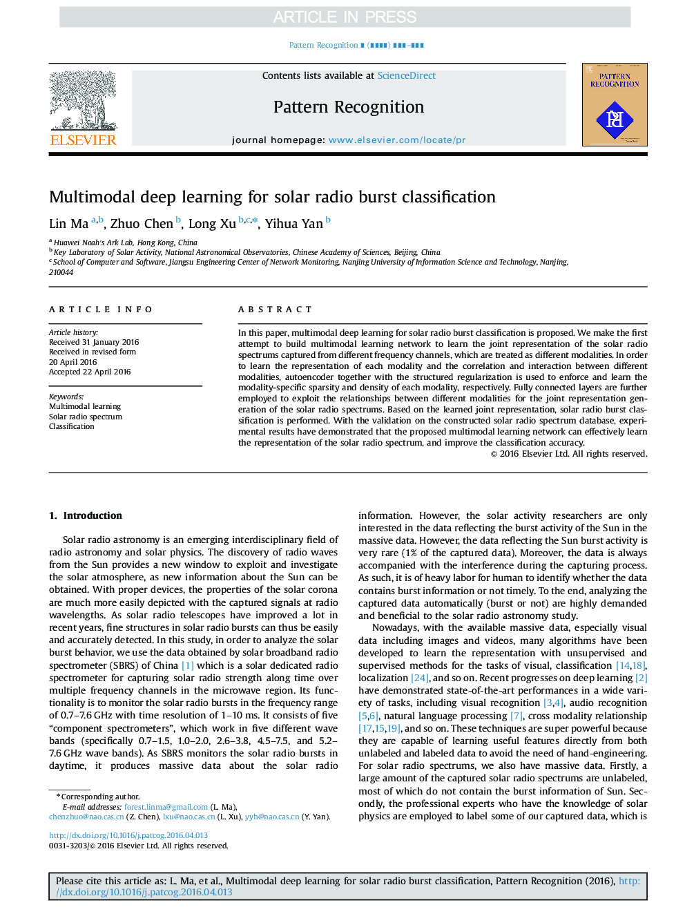 Multimodal deep learning for solar radio burst classification