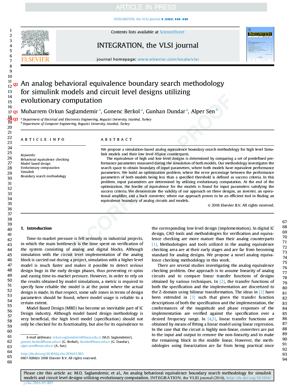 An analog behavioral equivalence boundary search methodology for simulink models and circuit level designs utilizing evolutionary computation