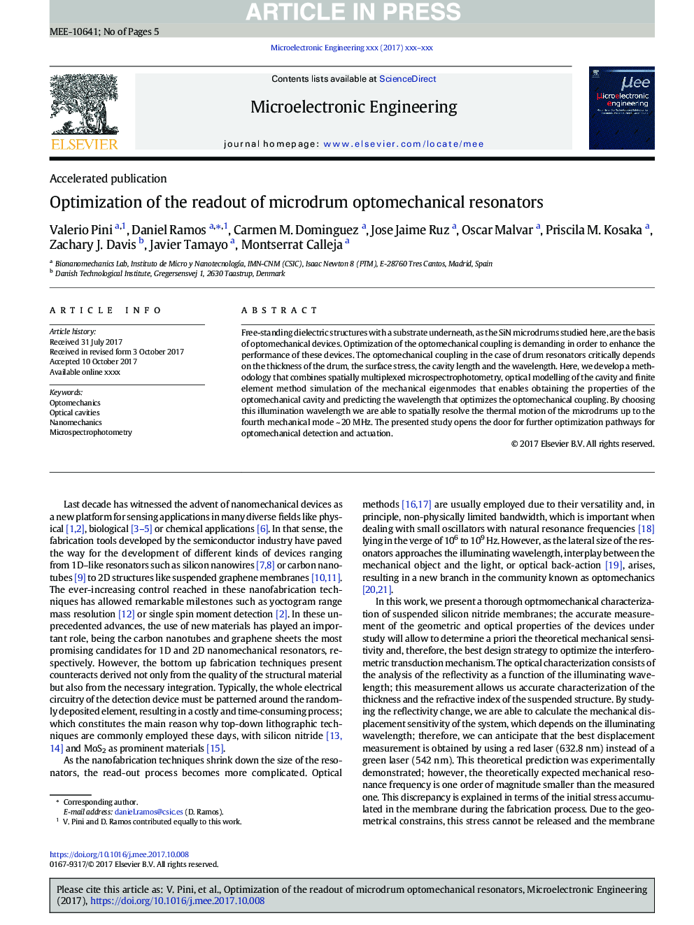 Optimization of the readout of microdrum optomechanical resonators