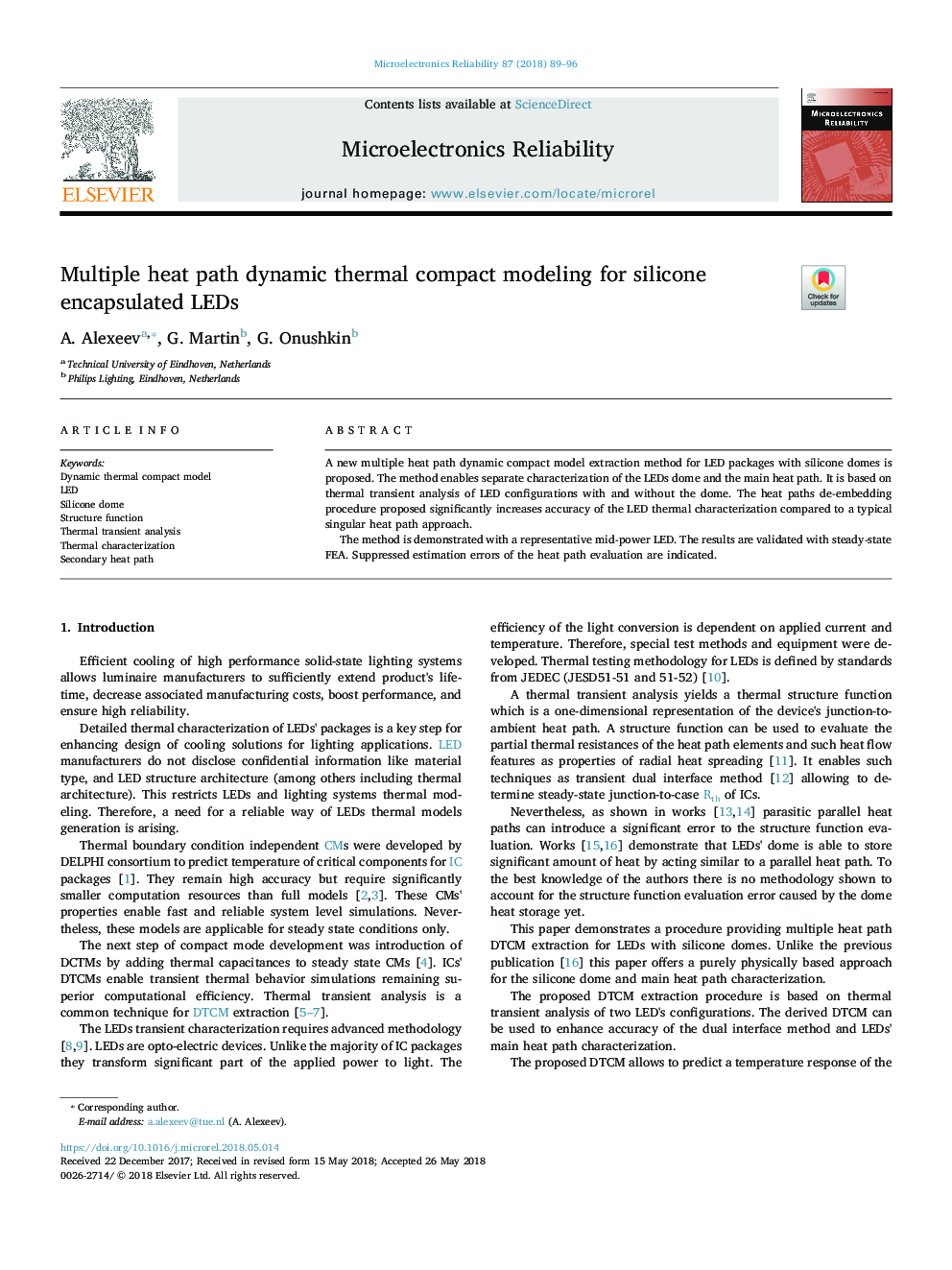 Multiple heat path dynamic thermal compact modeling for silicone encapsulated LEDs