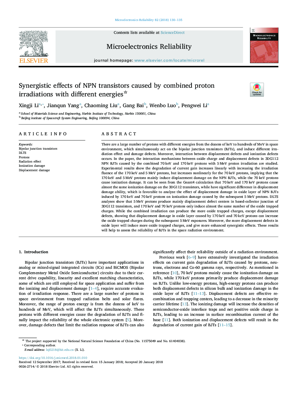 Synergistic effects of NPN transistors caused by combined proton irradiations with different energies