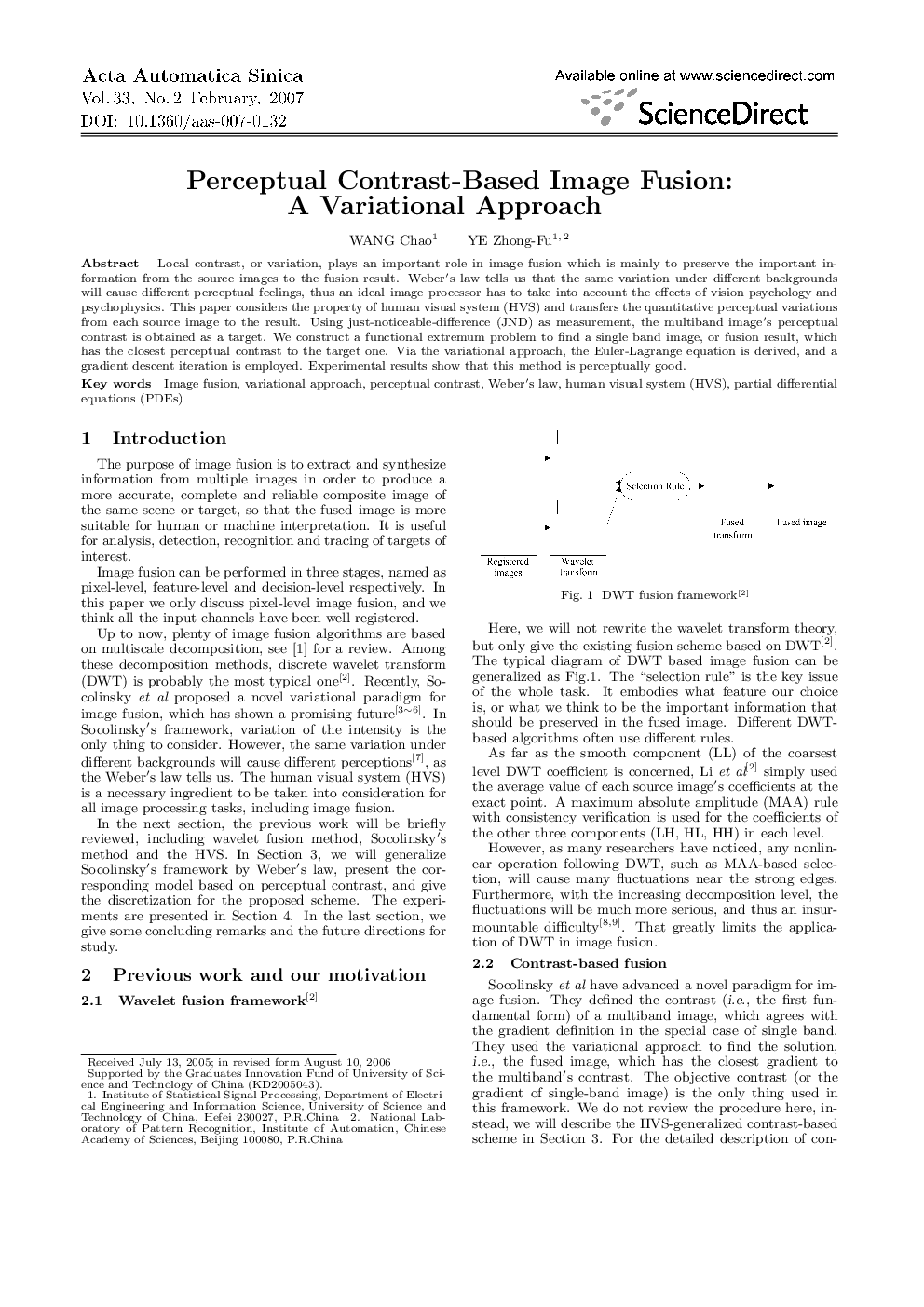 Perceptual Contrast-Based Image Fusion: A Variational Approach 