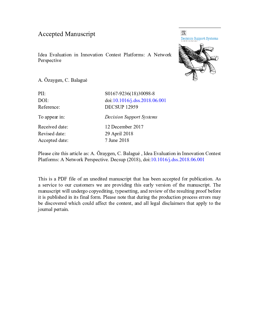 Idea evaluation in innovation contest platforms: A network perspective