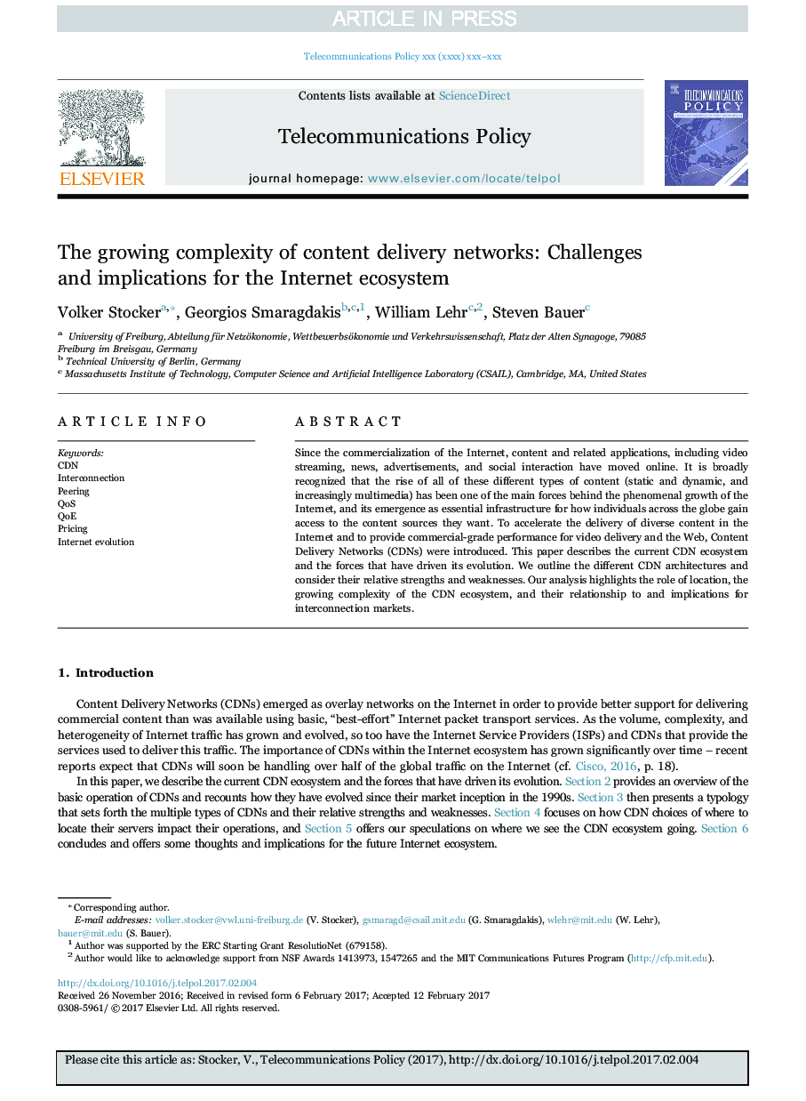 The growing complexity of content delivery networks: Challenges and implications for the Internet ecosystem