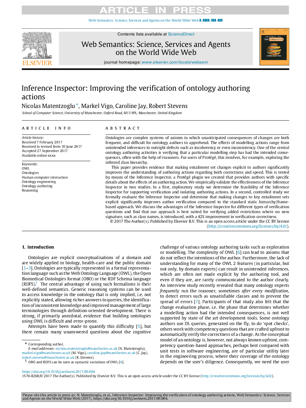 Inference Inspector: Improving the verification of ontology authoring actions