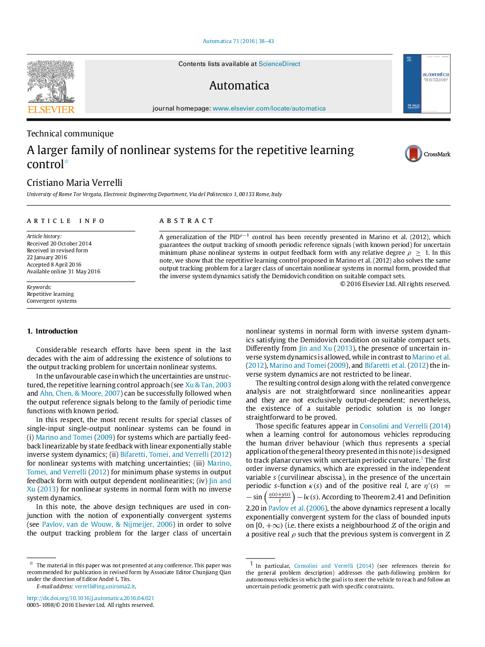 A larger family of nonlinear systems for the repetitive learning control 