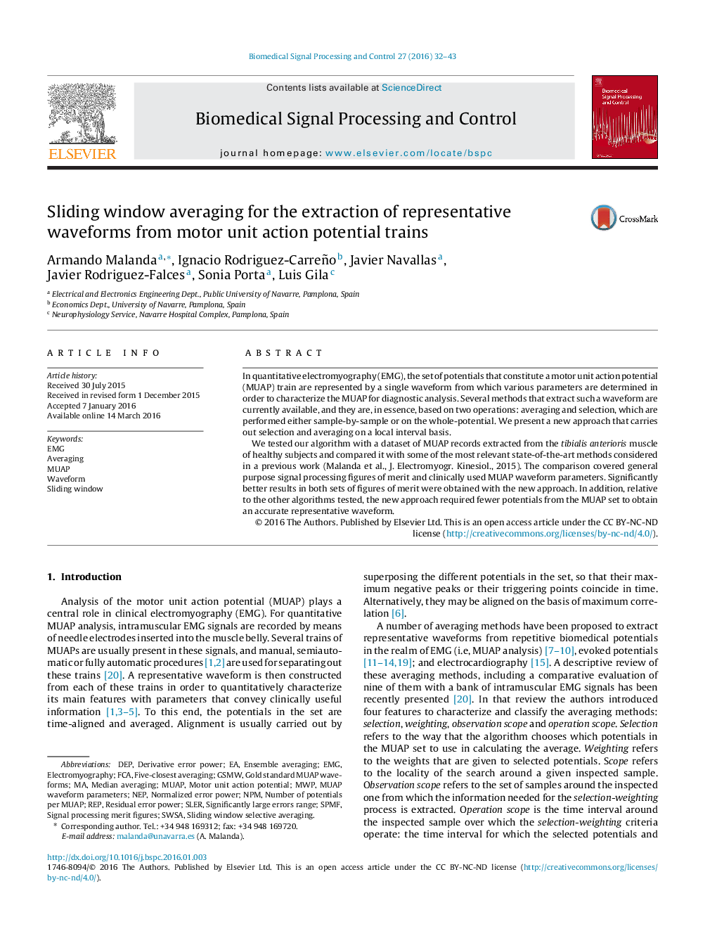 Sliding window averaging for the extraction of representative waveforms from motor unit action potential trains