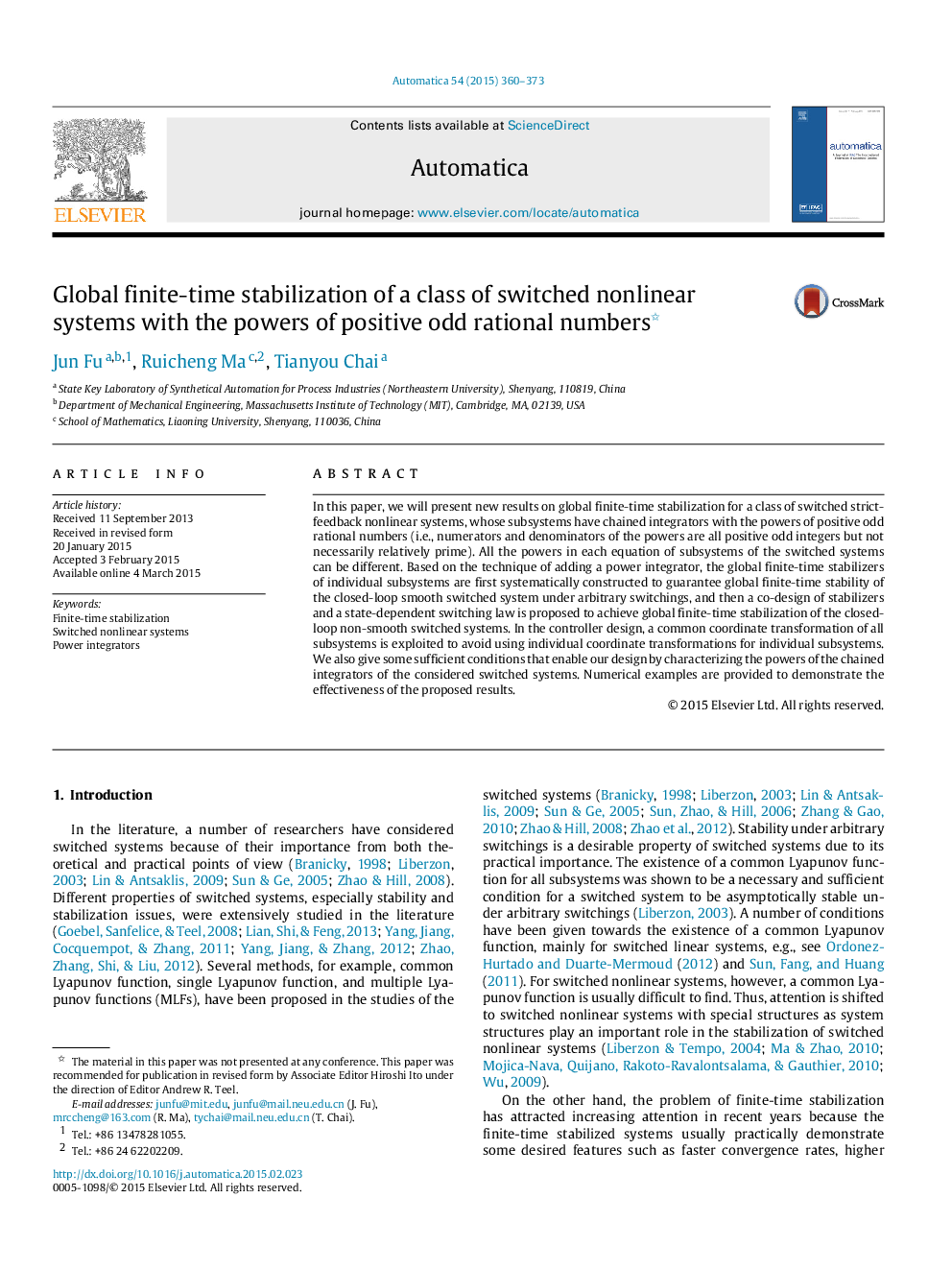 Global finite-time stabilization of a class of switched nonlinear systems with the powers of positive odd rational numbers 