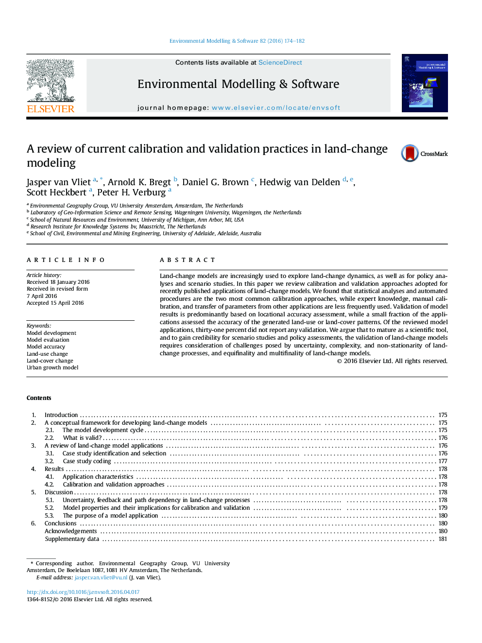 A review of current calibration and validation practices in land-change modeling