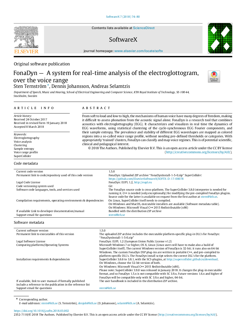 FonaDyn -Â A system for real-time analysis of the electroglottogram, over the voice range