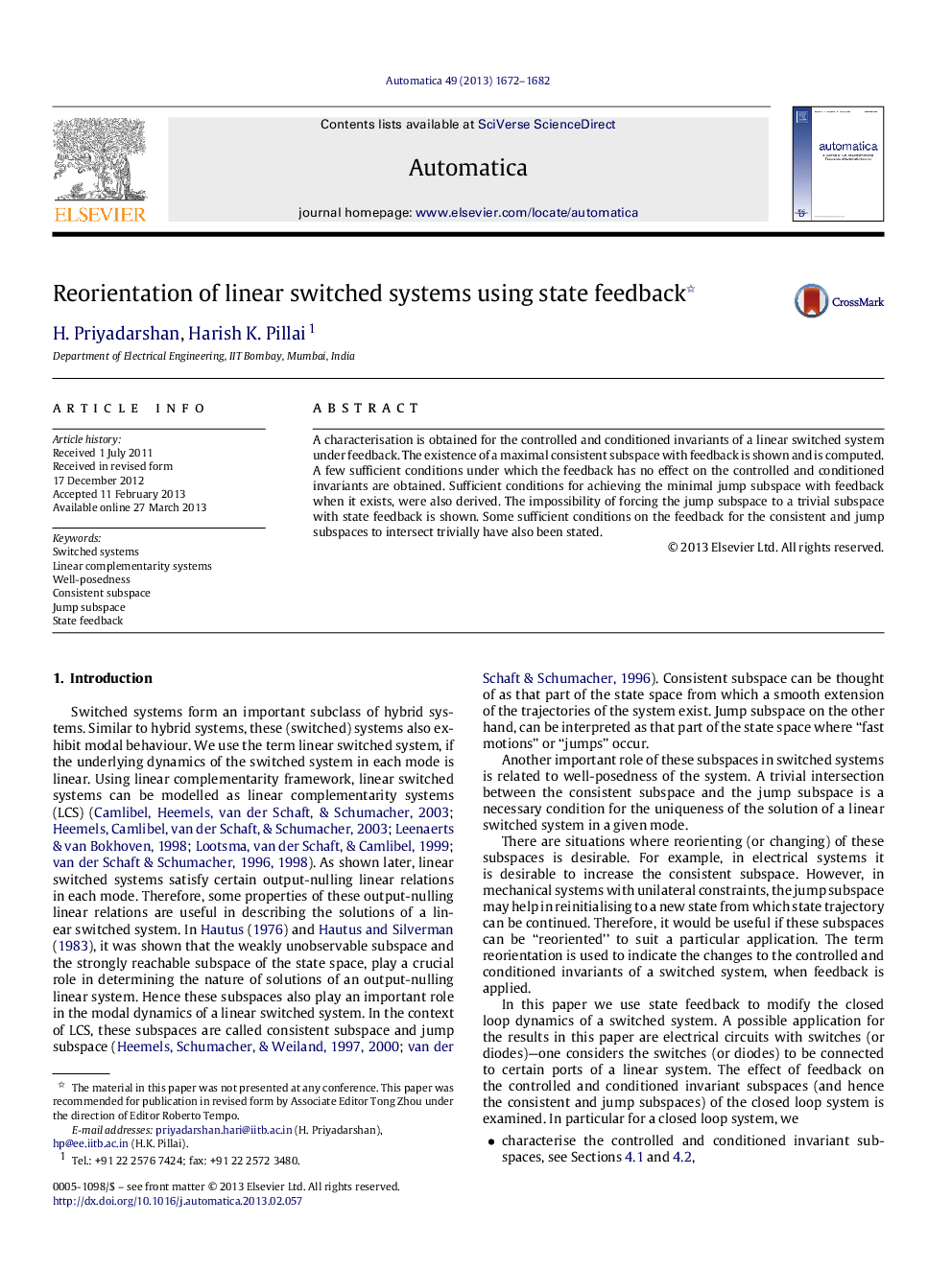 Reorientation of linear switched systems using state feedback 