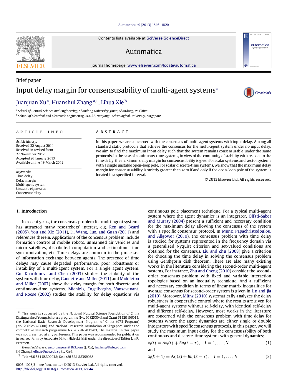 Input delay margin for consensusability of multi-agent systems 