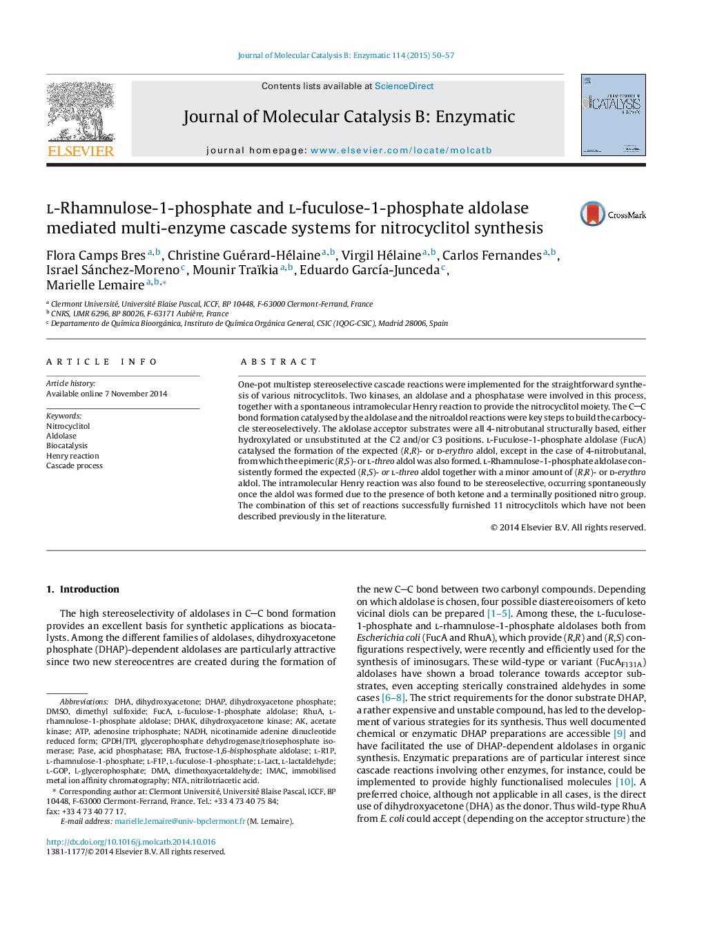 l-Rhamnulose-1-phosphate and l-fuculose-1-phosphate aldolase mediated multi-enzyme cascade systems for nitrocyclitol synthesis