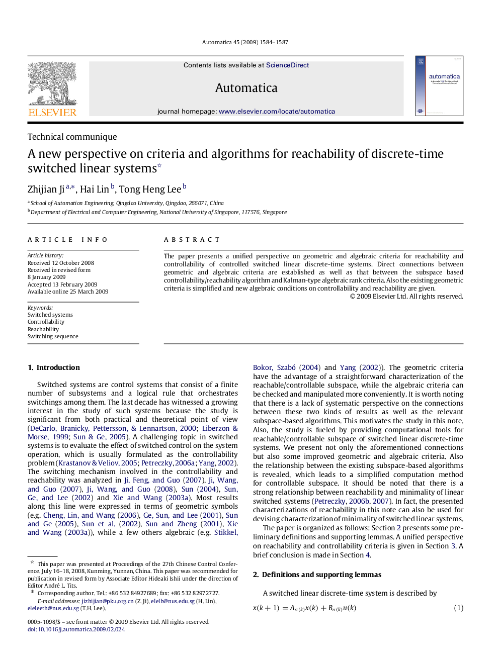 A new perspective on criteria and algorithms for reachability of discrete-time switched linear systems 