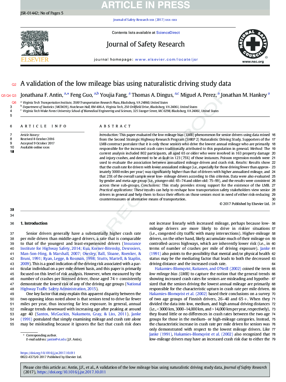 A validation of the low mileage bias using naturalistic driving study data