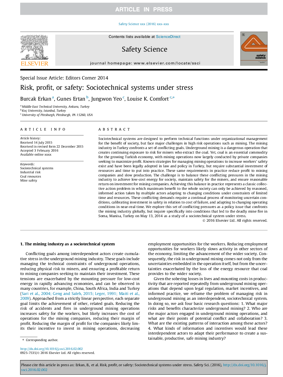 Risk, profit, or safety: Sociotechnical systems under stress