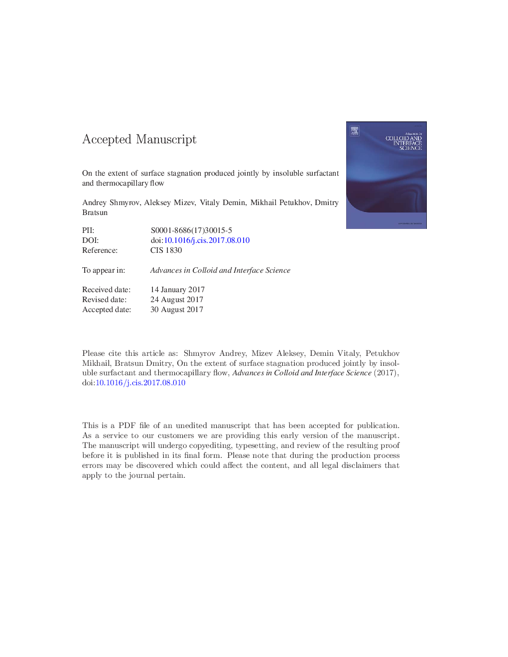 On the extent of surface stagnation produced jointly by insoluble surfactant and thermocapillary flow