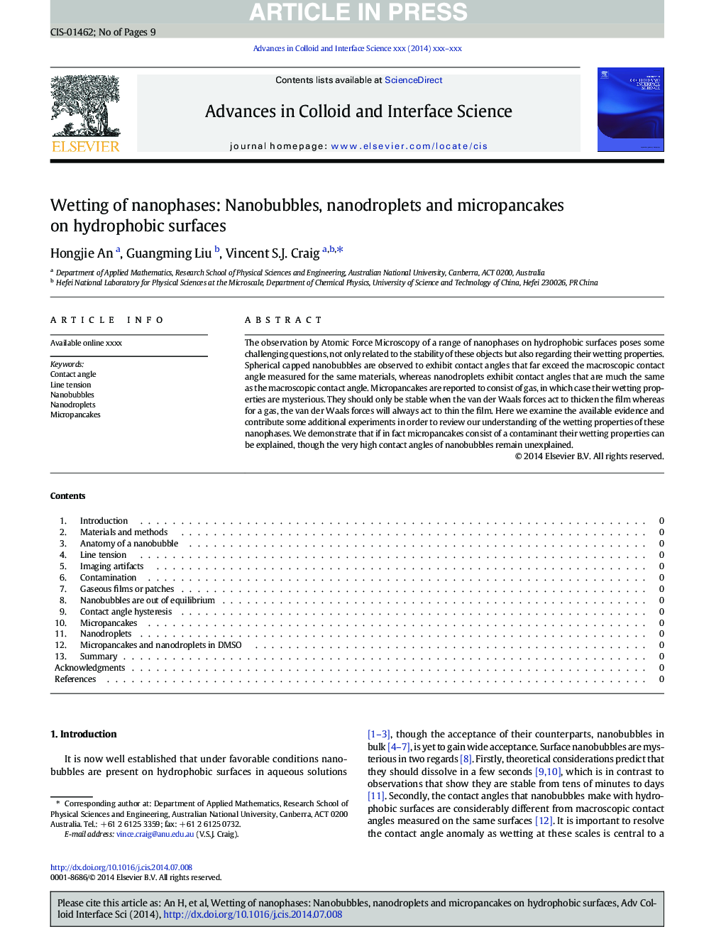 Wetting of nanophases: Nanobubbles, nanodroplets and micropancakes on hydrophobic surfaces