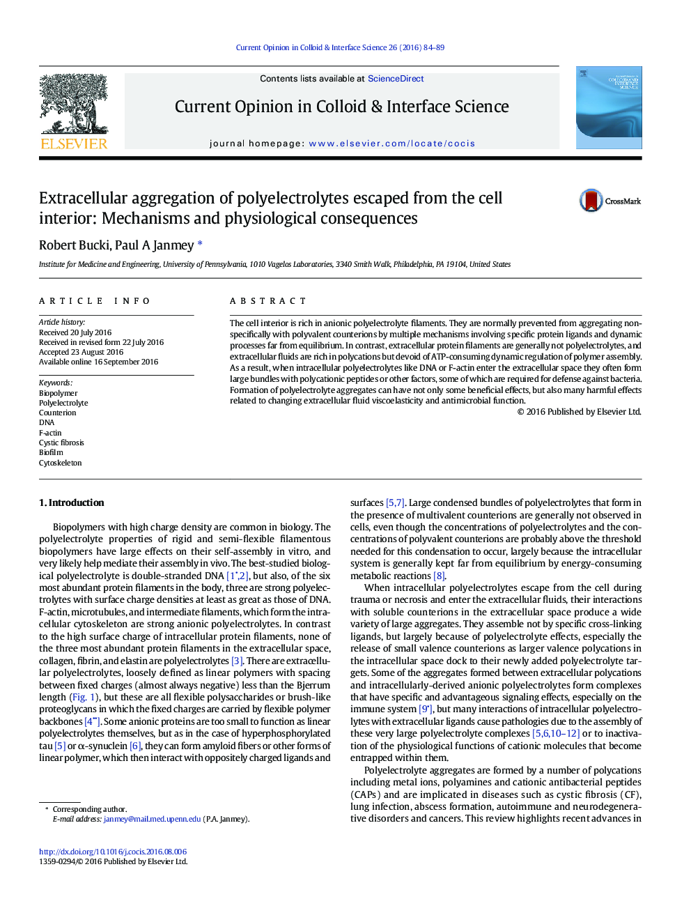 Extracellular aggregation of polyelectrolytes escaped from the cell interior: Mechanisms and physiological consequences