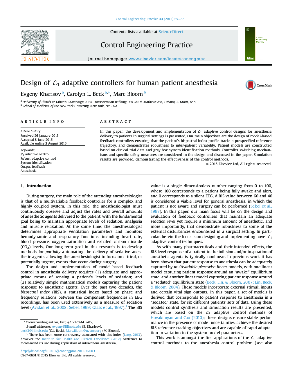 Design of L1L1 adaptive controllers for human patient anesthesia