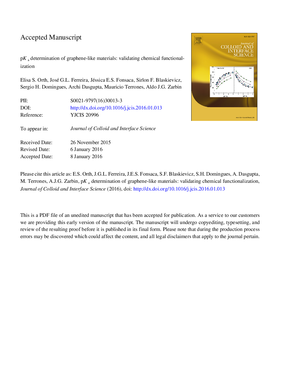 pKa determination of graphene-like materials: Validating chemical functionalization