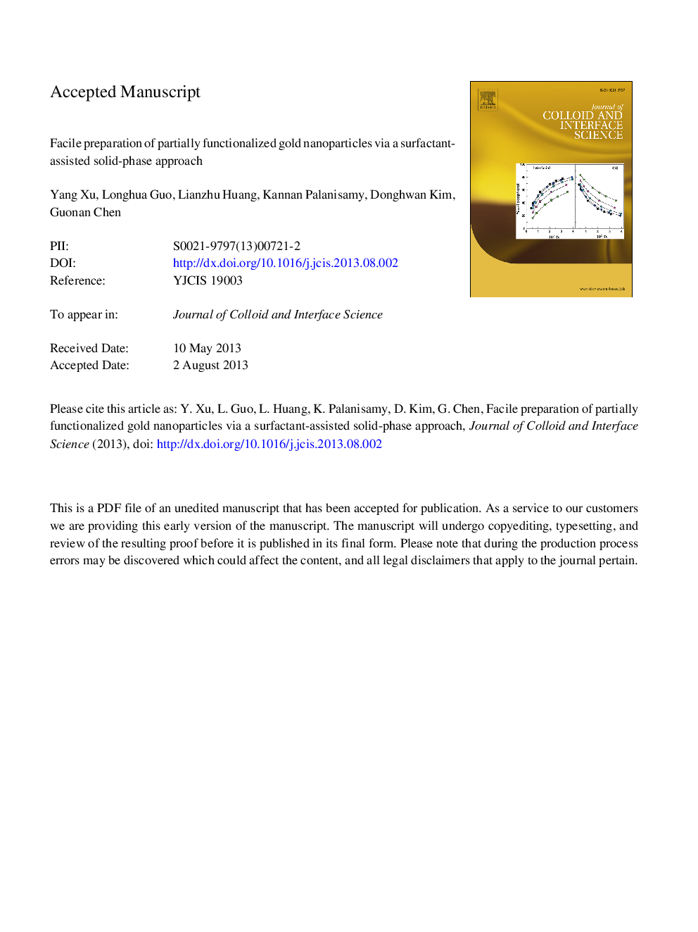 تهیه نانوکامپوزیت نیمه رسانای طلا از طریق یک روش فاز جامد با استفاده از سورفاکتانت 