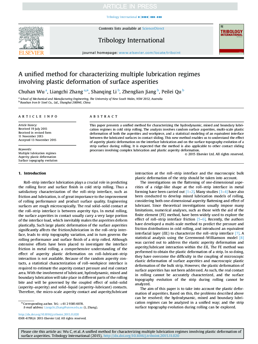 A unified method for characterizing multiple lubrication regimes involving plastic deformation of surface asperities