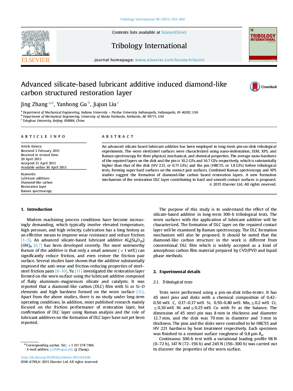 Advanced silicate-based lubricant additive induced diamond-like carbon structured restoration layer