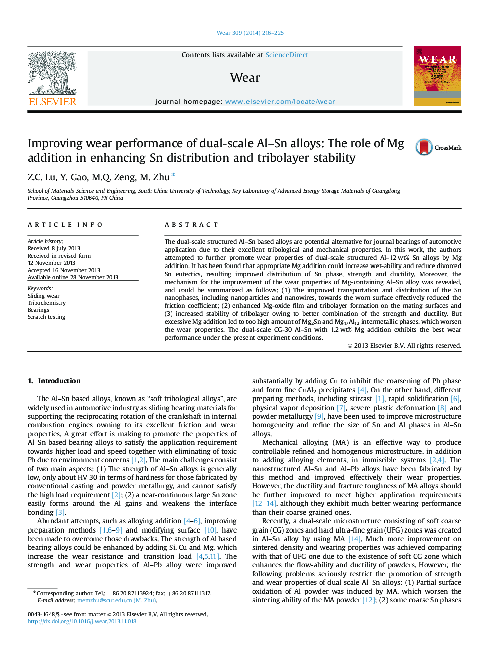 Improving wear performance of dual-scale Al-Sn alloys: The role of Mg addition in enhancing Sn distribution and tribolayer stability