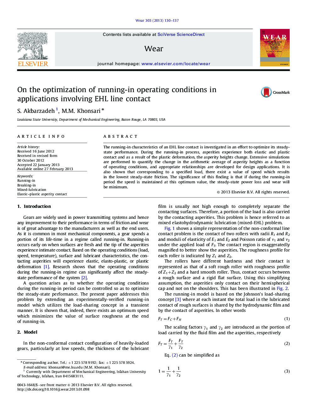 On the optimization of running-in operating conditions in applications involving EHL line contact