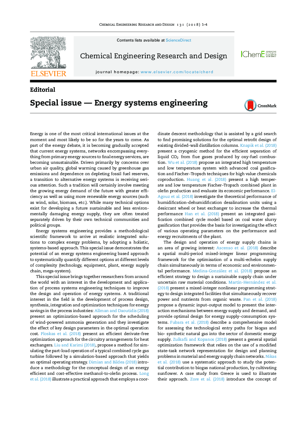 موضوع ویژه - مهندسی سیستم های انرژی 