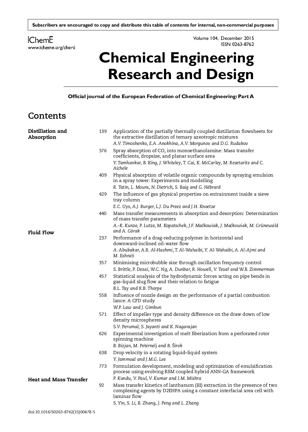 عکس صفحه اول مقاله: Contents Contents