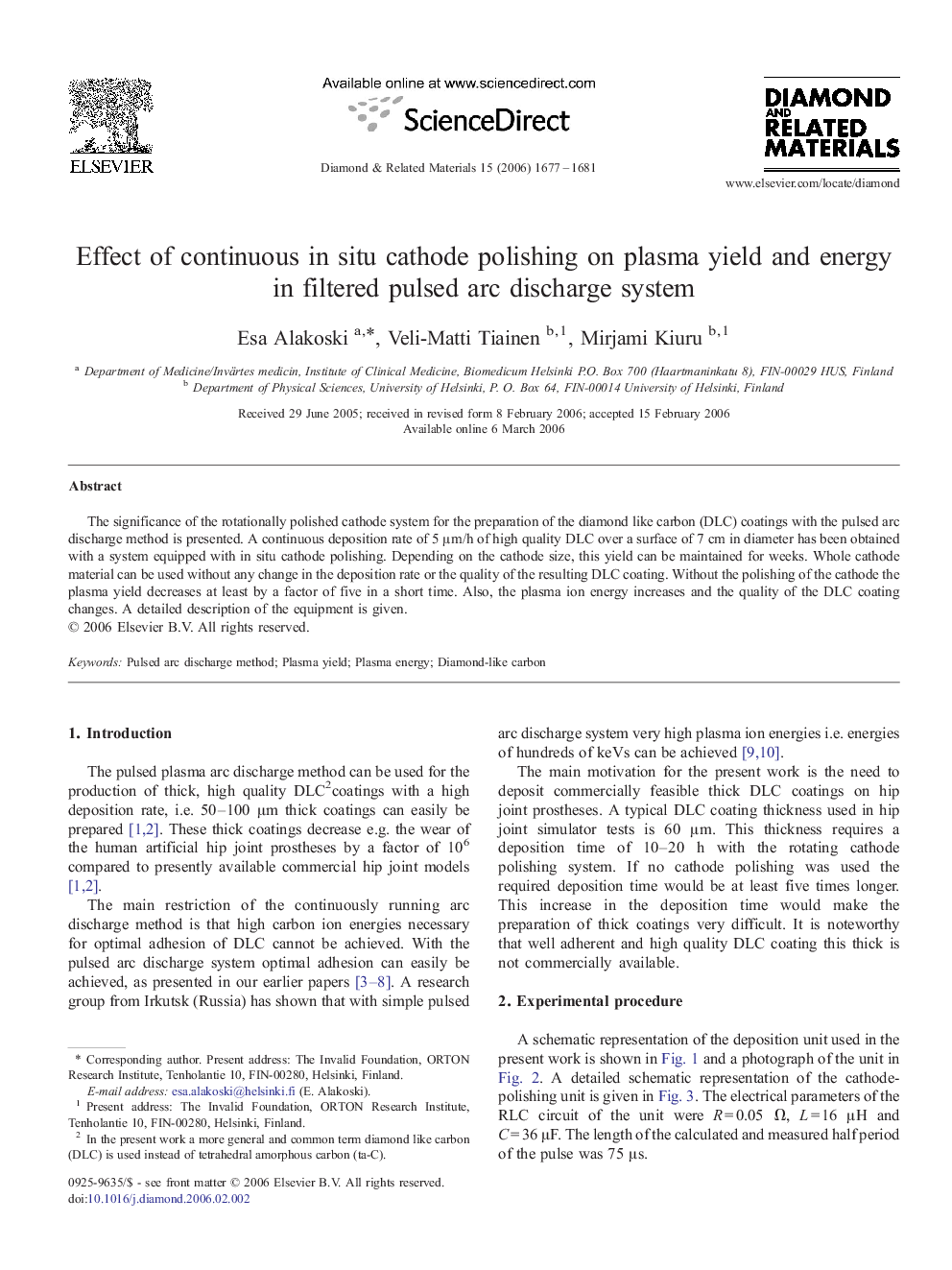 Effect of continuous in situ cathode polishing on plasma yield and energy in filtered pulsed arc discharge system