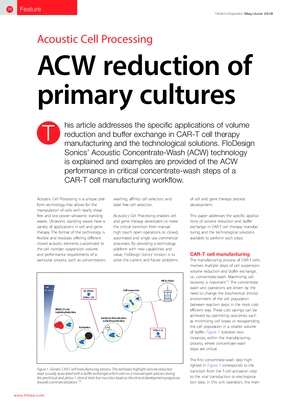 ACW reduction of primary cultures