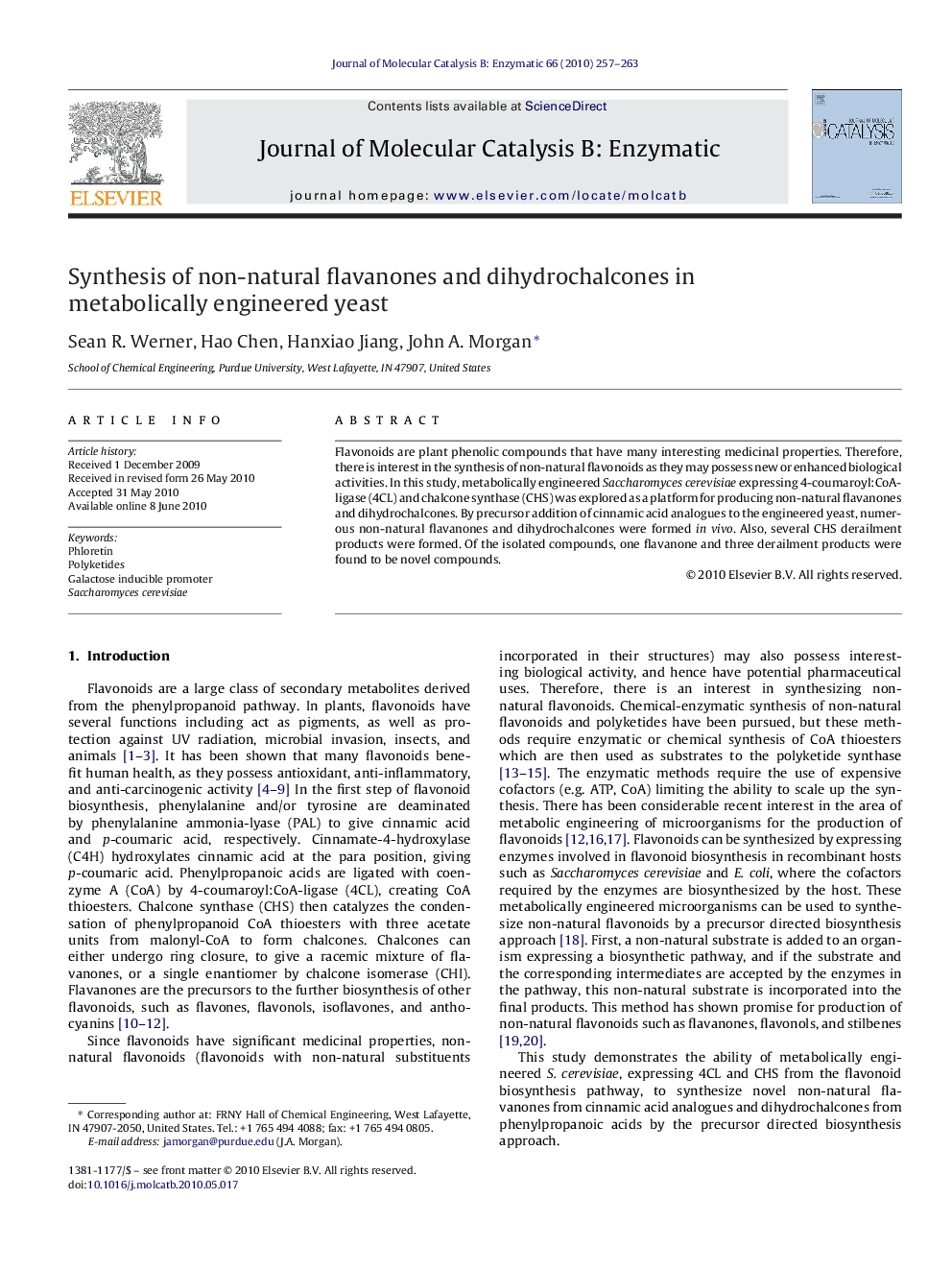 Synthesis of non-natural flavanones and dihydrochalcones in metabolically engineered yeast