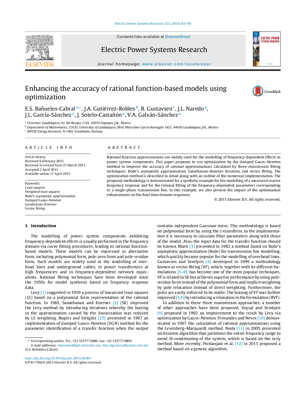 Enhancing the accuracy of rational function-based models using optimization