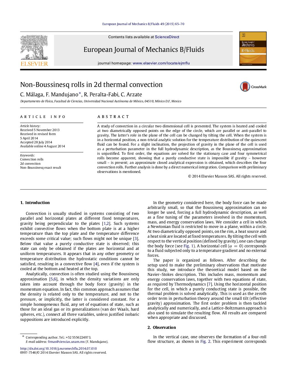 Non-Boussinesq rolls in 2d thermal convection